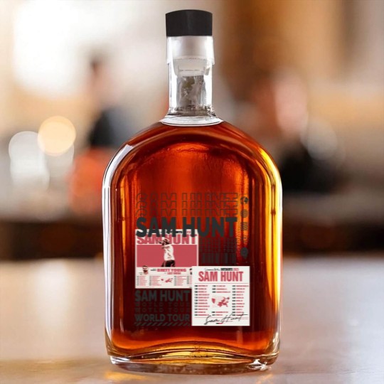 Discover Sam Hunt Music Whiskey Bottles 90s Y2K Merch Vintage Whiskey Bottles