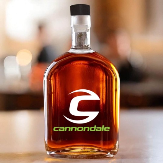 Discover Cannondale logo bike Whiskey Bottles
