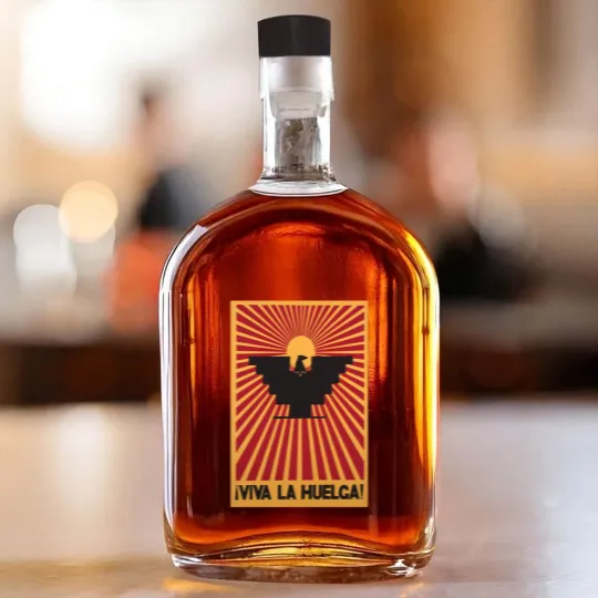 Discover Viva La Huelga Rare 1960S Cesar Chavez  United Farm Workers Huelga Bird Whiskey Bottles
