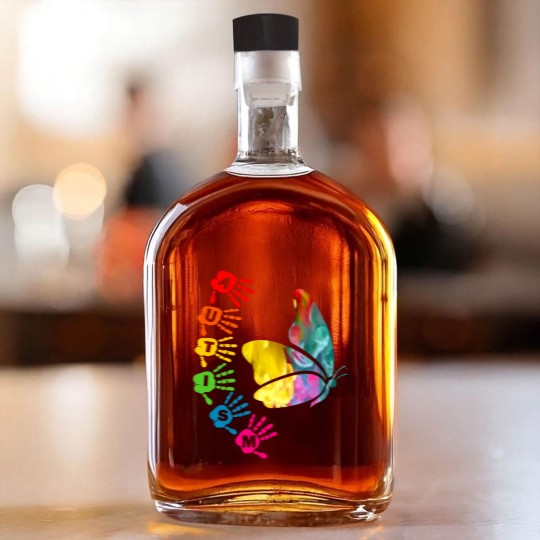 Discover Autism Awareness Day - Autism Butterfly Whiskey Bottles