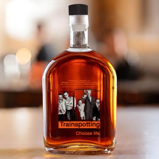 Discover Vintage Whiskey Bottles Trainspotting NATURAL color Men Woman Unisex Whiskey Bottles