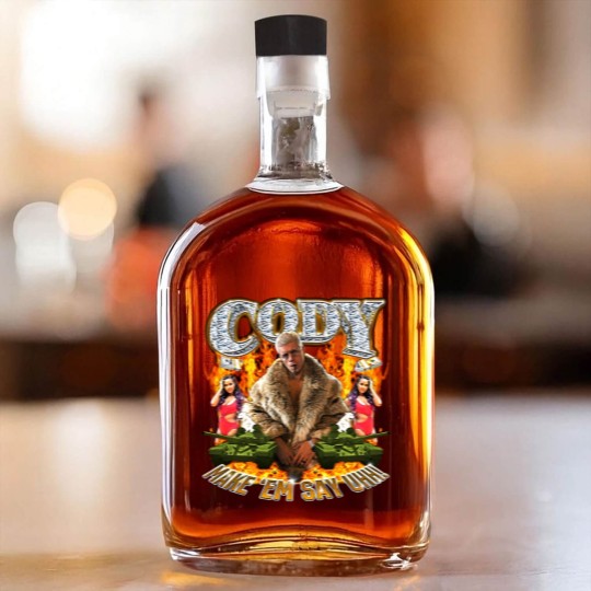 Discover Cody Rhodes Make 'Em Say Uhh Whiskey Bottles Cotton Men's Whiskey Bottles