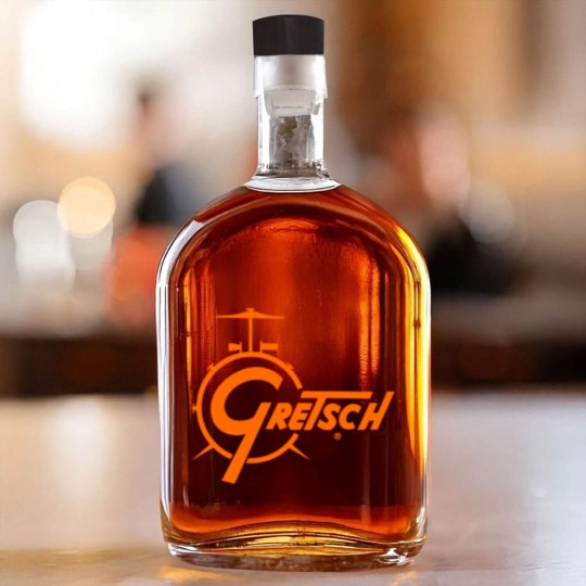 Discover GRETSCH DRUM LOGO Whiskey Bottles