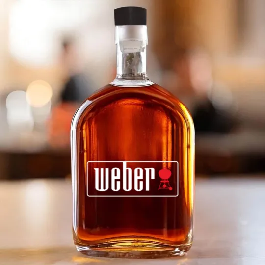 Discover Weber Outdoor Charcoal Grills BBQ New BBQ Whiskey Bottles