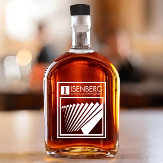 Discover Isenberg School of Management Whiskey Bottles