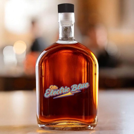 Discover Benson Boone Mr Electric Blue Whiskey Bottles, Gift for Fans