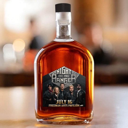 Discover New Night Ranger 2024 Tour Short Sleeve Gift For Fan Whiskey Bottles