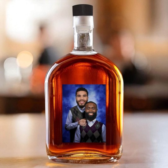 Discover Jayson Tatum and Jaylen Brown "Step Brothers" Portrait Whiskey Bottles