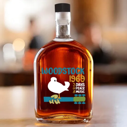 Discover woodstock 50th anniversary 1969 2020,Woodstock Whiskey Bottles,Woodstock 1969 ,Peace Love Bird - Woodstock - Whiskey Bottles