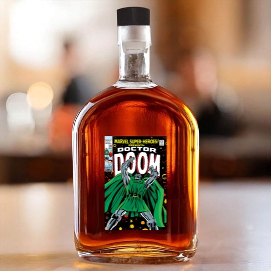 Discover Dr. Dooom Whiskey Bottles, 90's style, Comic Whiskey Bottles