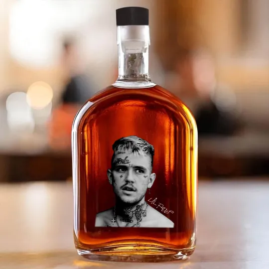 Discover Lil Peep Whiskey Bottles, Hip Hop Whiskey Bottles, Rappers Whiskey Bottles, Cry Baby Whiskey Bottles, Lil Peep Merch