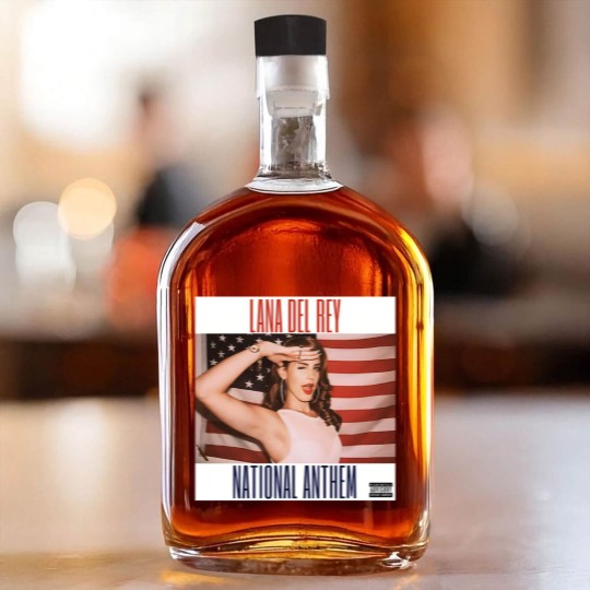 Discover National Anthem Lana Del Rey Whiskey Bottles Unisex