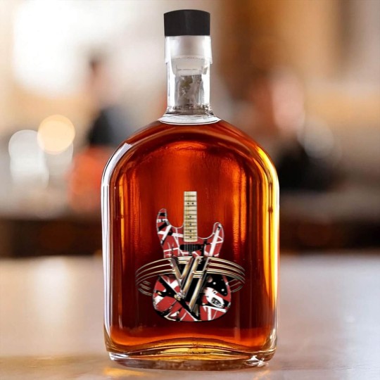 Discover red van guitar halen Whiskey Bottles