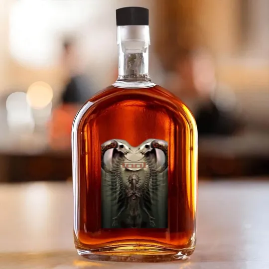 Discover Tool Whiskey Bottles - Metal Music Whiskey Bottles - Fear Inoculum