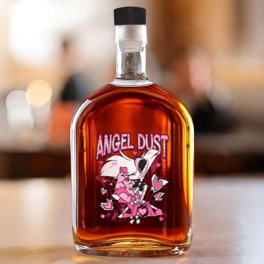 Discover Hazbin Hotel Angel Dust And Fat Nugget Cute Whiskey Bottles