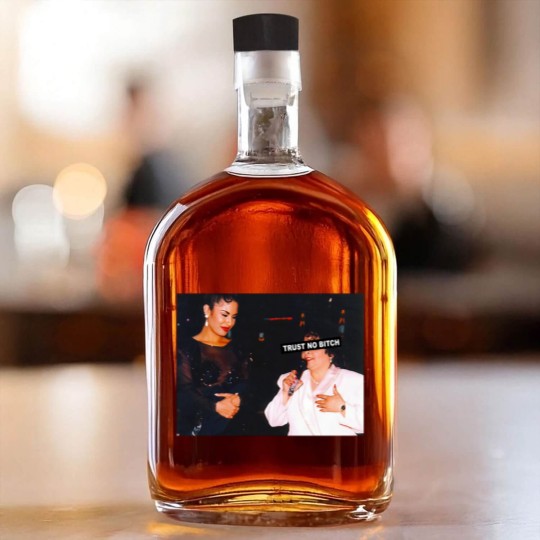 Discover Trust No Bitch - Selena Quintanilla Graphic Whiskey Bottles