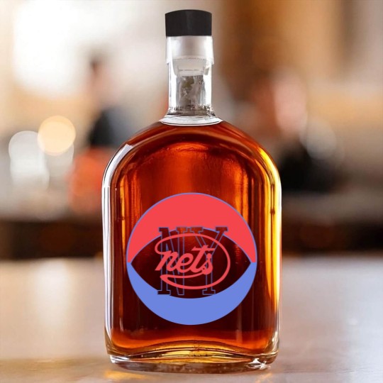 Discover ny nets ABA vintage basketball Whiskey Bottles