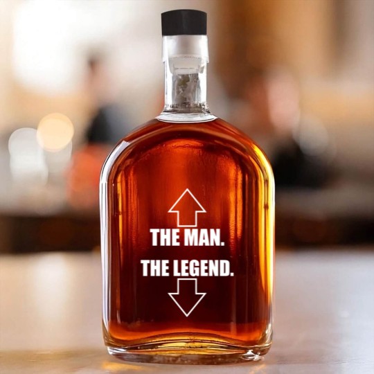 Discover The Man The Legend Whiskey Bottles