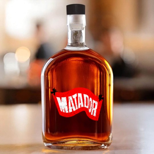Discover Vintage Matador Records Distressed Whiskey Bottles