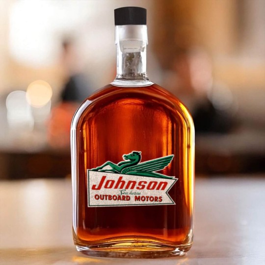 Discover JOHNSON VINTAGE OUTBOARD MOTORS USA Whiskey Bottles