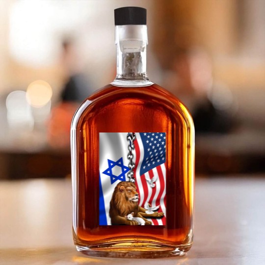 Discover American Israel Israeli Flag, Lion Of Judah American Israeli Flag Whiskey Bottles