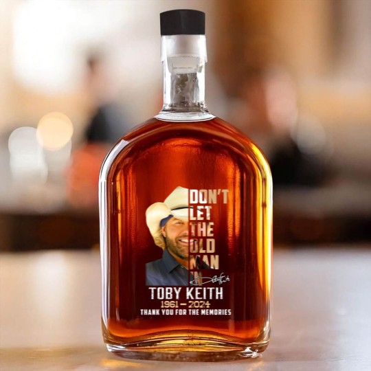 Discover Toby Keith Whiskey Bottles, In Memory Of Toby Keith 1961 2024 Whiskey Bottles, Toby Keith Honoring Whiskey Bottles