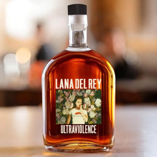 Discover Ultraviolence Lana Del Rey 2024 graphic Whiskey Bottles unisex men women