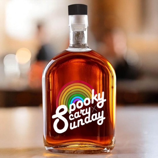 Discover Spooky Scary Sunday Whiskey Bottles, Spooky Sunday Unisex