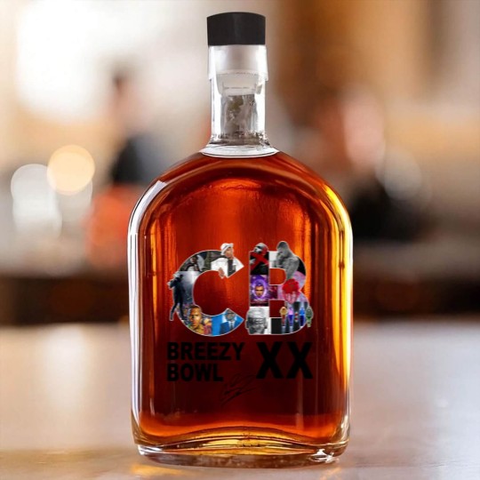 Discover Breezy Bowl XX Whiskey Bottles, Chris Brown Breezy Bowl XX Tour Whiskey Bottles