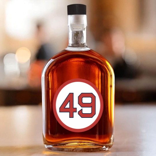 Discover Tim Wakefield 49 Jersey Number (2) 6+4+3=2 Boston Whiskey Bottles