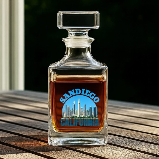 Discover San Diego California Whiskey Decanters