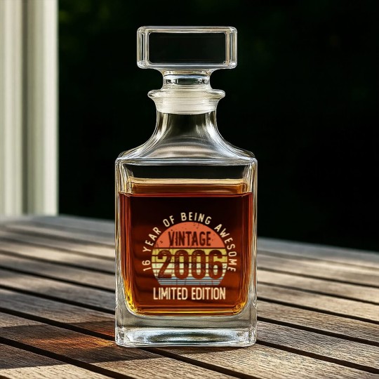 Discover 16 Year Old Gifts Vintage 2006  Whiskey Decanters