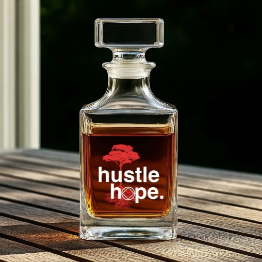Discover Hustle Hope NA Symbol Narcotics Anonymous NA Gifts Whiskey Decanters Whiskey Decanters
