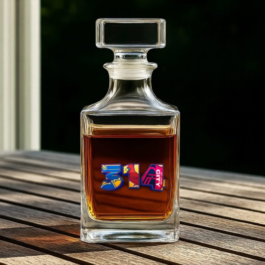 Discover Area Code St. Louis STL 314 Whiskey Decanters