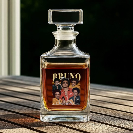 Discover Bruno Mars Music Whiskey Decanters, Bruno Mars Music Pop Whiskey Decanters, Bruno Mars Concert 2023 Whiskey Decanters