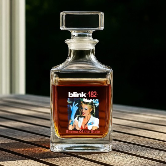 Discover B182 Enema Of The State Album Cover Whiskey Decanters,  B182 2023 Tour Vintage 90 Whiskey Decanters