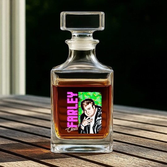 Discover Chris Farley Nostalgia Graphic Whiskey Decanters