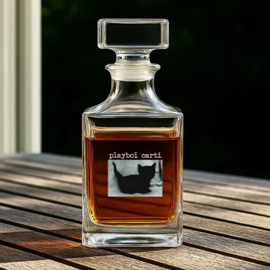 Discover Playboi Carti Cat Whiskey Decanters Merch Meme Whiskey Decanters Tour Whiskey Decanters