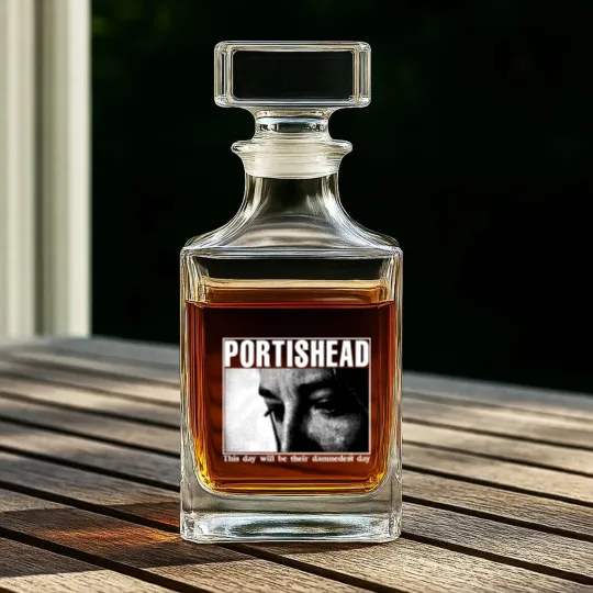 Discover Vintage Portishead 1997 Tour Whiskey Decanters - Portishead Whiskey Decanters