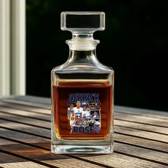 Discover Derrick Rose Whiskey Decanters - Derrick Rose - Retro American Basketball Whiskey Decanters