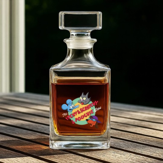 Discover The Itchy Scratchy Poochie Show Whiskey Decanters