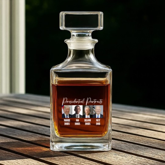 Discover Presidential Portrait Whiskey Decanters - Sarcastic Whiskey Decanters - Women's Whiskey Decanters - Mens Whiskey Decanters