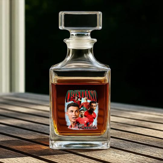 Discover Christiano Ronaldo Whiskey Decanters, Christiano Ronaldo fan Whiskey Decanters