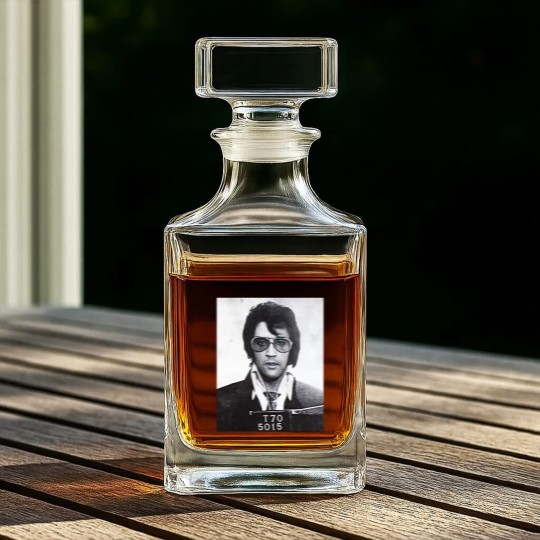 Discover Elvis Presley mugshot - Elvis Presley - Whiskey Decanters