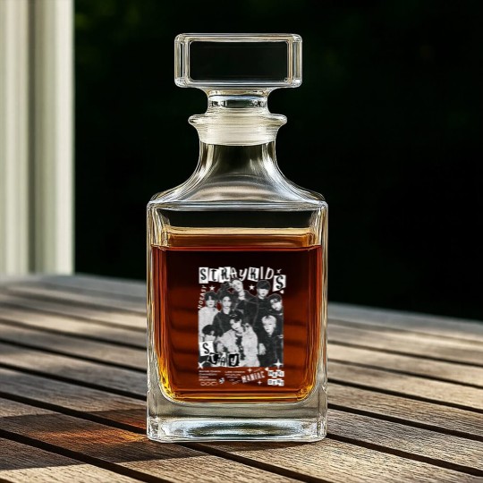 Discover Vintage Stray Kids World Tour 2025 Comfort Color Whiskey Decanters Maniac Kpop Concert Fan Made 2025 Whiskey Decanters