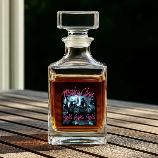 Discover Motley Crue Girls Girls Girls Black Whiskey Decanters