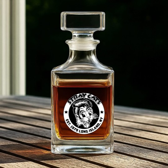 Discover Stray Cats Unisex Whiskey Decanters: Est 1979