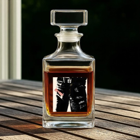 Discover Sticky Fingers album vintage Whiskey Decanters