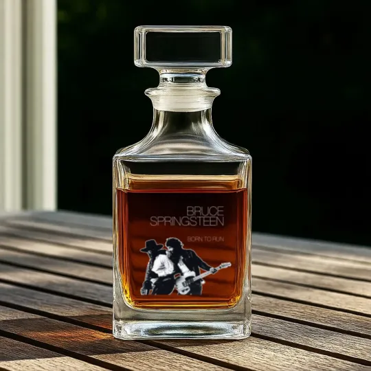 Discover Bruce Springsteen Born To Run Black Whiskey Decanters