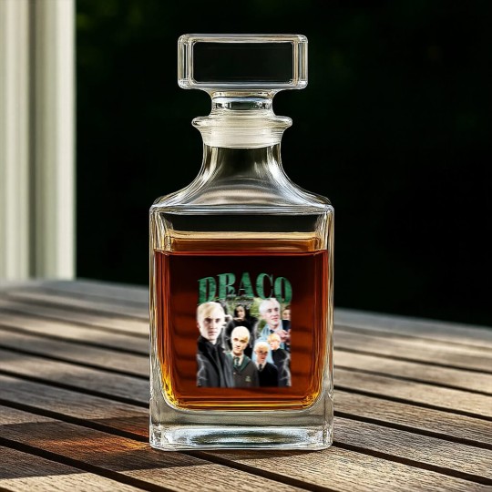 Discover Tom Felton 90s Vintage Whiskey Decanters, Draco Malfoy Whiskey Decanters, Draco Malfoy Merch, Harry Potter